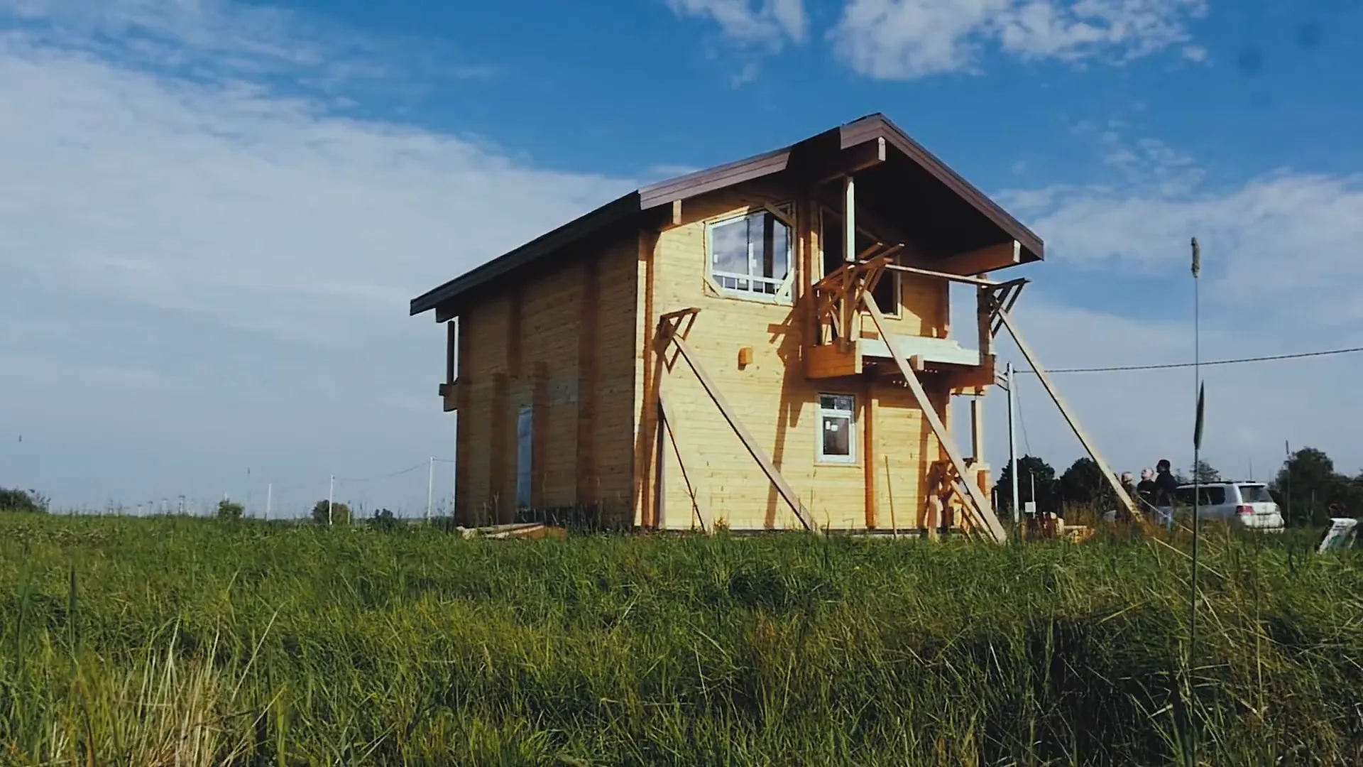 Дом из профилированного бруса с баней