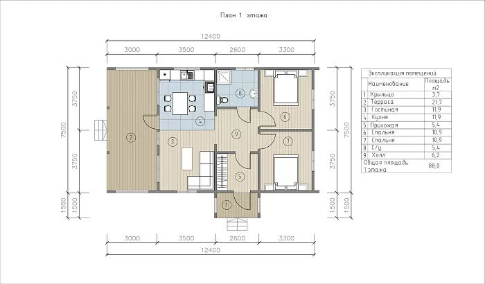 Буль планировка