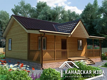 Дом Проект каркасного дома <span></span> "Охотник" 8 на 9