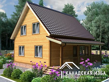 Дом Дом под ключ на 1 комнату по проекту  <span></span> "Тайга" 9 на 9