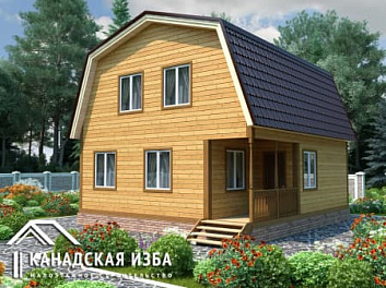 Дом Проект финского дома <span></span> "Садовод 4" 7.5 на 8