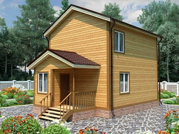 Дом Недорогой финский дом <span></span> "Иркутск" 6 на 9